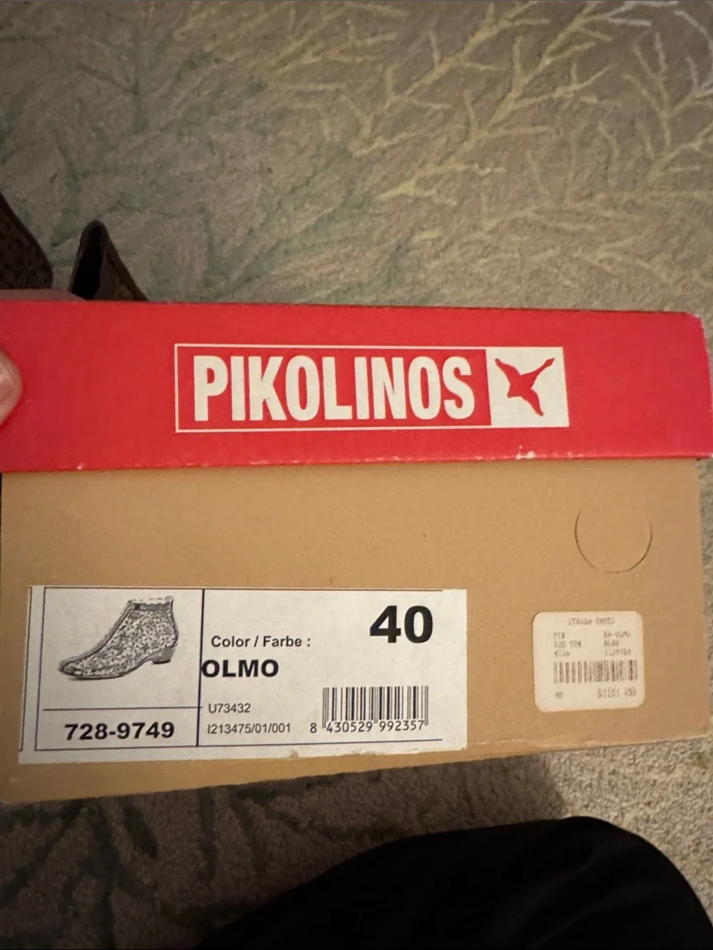 Pikolinos Olmo embroidered leather booties made in Spain 40